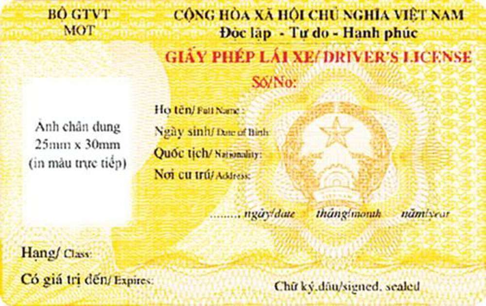 Cấp GPLX theo mẫu mới có mã QR.