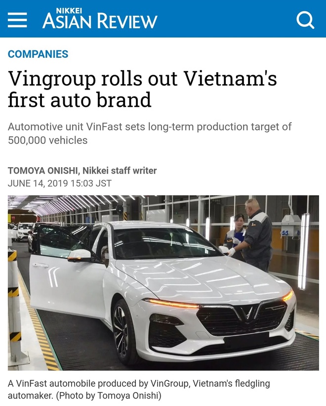 VinFast - niềm tự hào ô tô Việt Nam